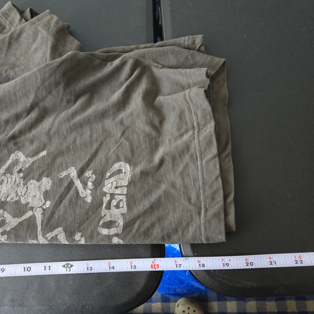 Junk Food Grateful Dead Skeletons Crop Graphic Tee Medium Band Tee Festival Rock - Picture 9 of 10
